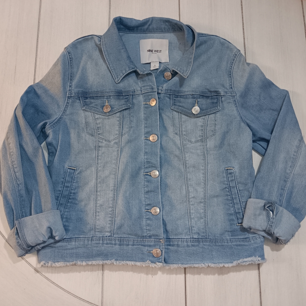 Women's Small Nine West Light Blue Denim Jacket